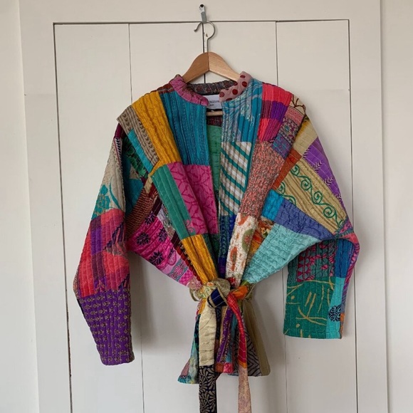 gold & silver Jackets & Blazers - Gold & Silver Paris Kimono Jacket.